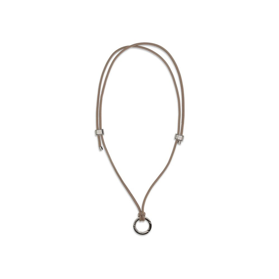 Black Calf Leather Bos Taurus Necklace