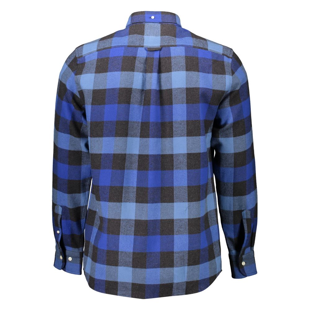 Blue Cotton Men's Shirt