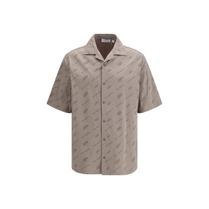 Beige Viscose Shortsleeve Shirt