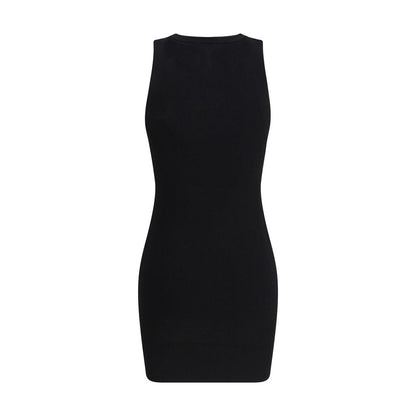 Black Viscose Casual Dress