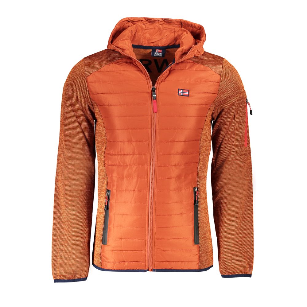 Marrone Polyester Men's Jacket