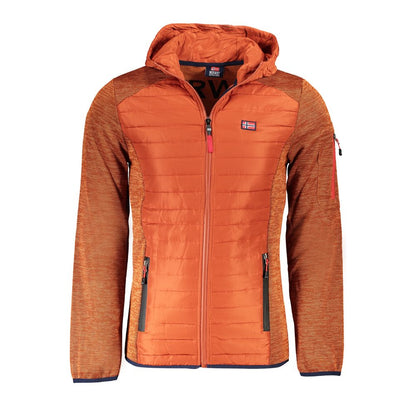Marrone Polyester Men's Jacket