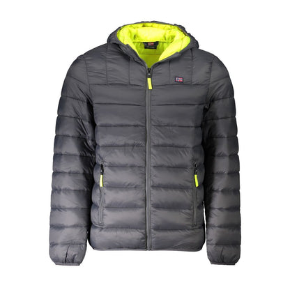 Grigio Poliammide Men's Jacket