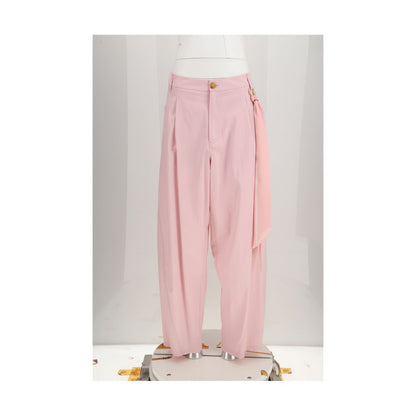 Multicolor Cotton Casual Pants