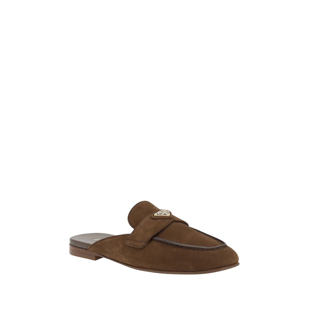 Brown Calf Leather Bos Taurus Mules