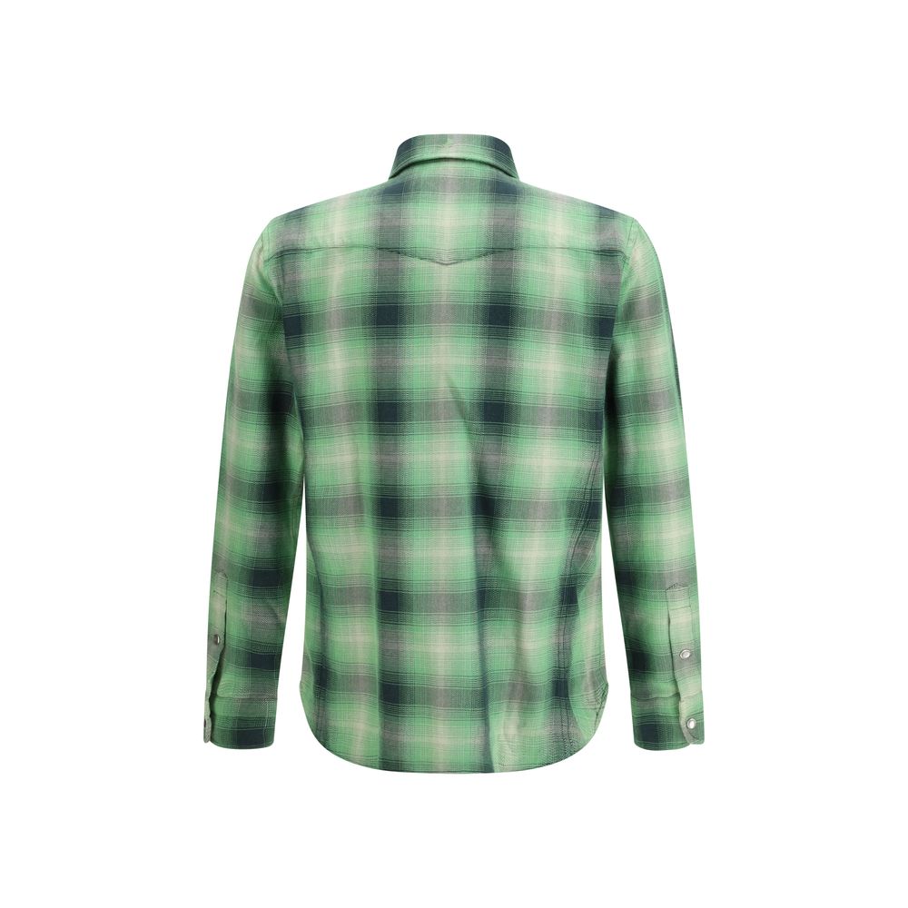 Bicolor Cotton Pattern Shirt