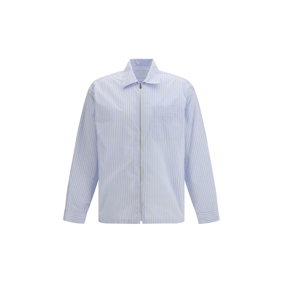 Blue Polyamide Pattern Shirt
