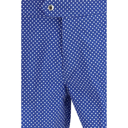 Blue Polyester Shorts