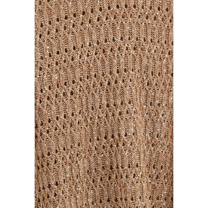 Brown Silk Sweatshirt