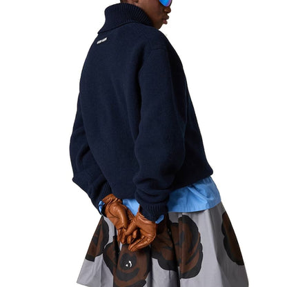 Blue Cashmere Turtleneck