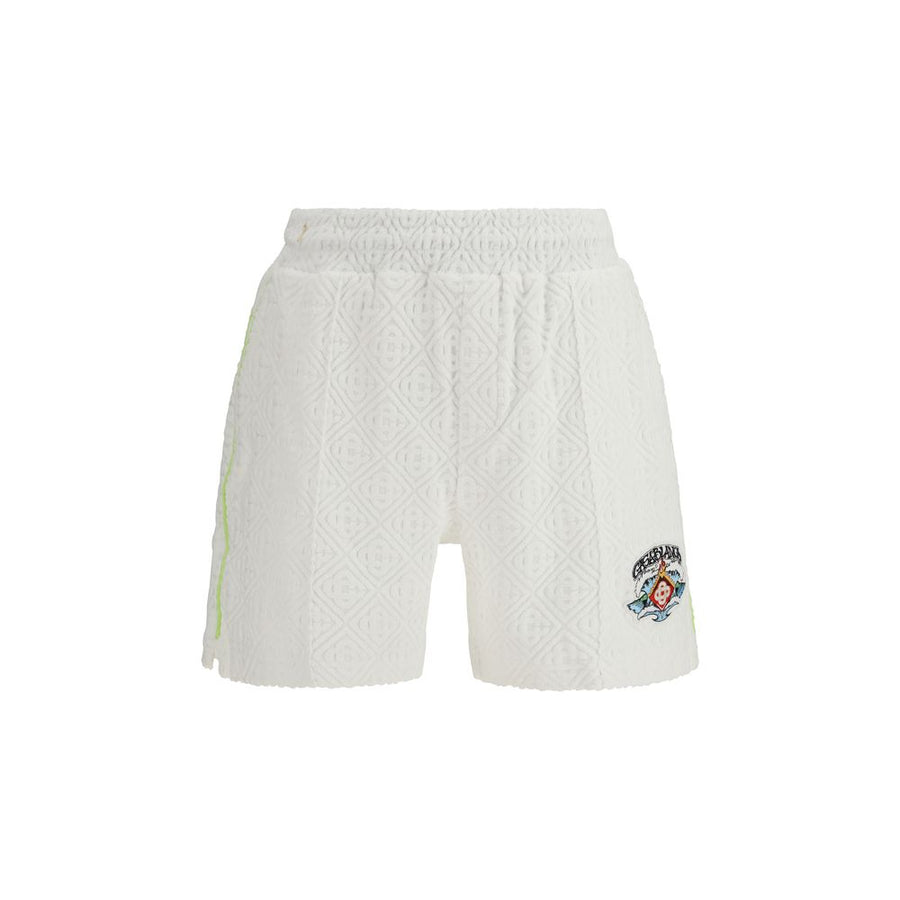 White Cotton Bermuda Shorts