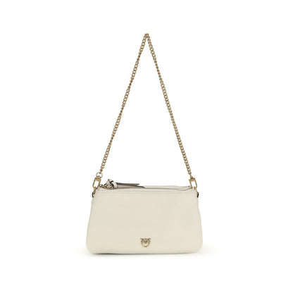 Beige Calf Leather Bos Taurus Shoulder Bag