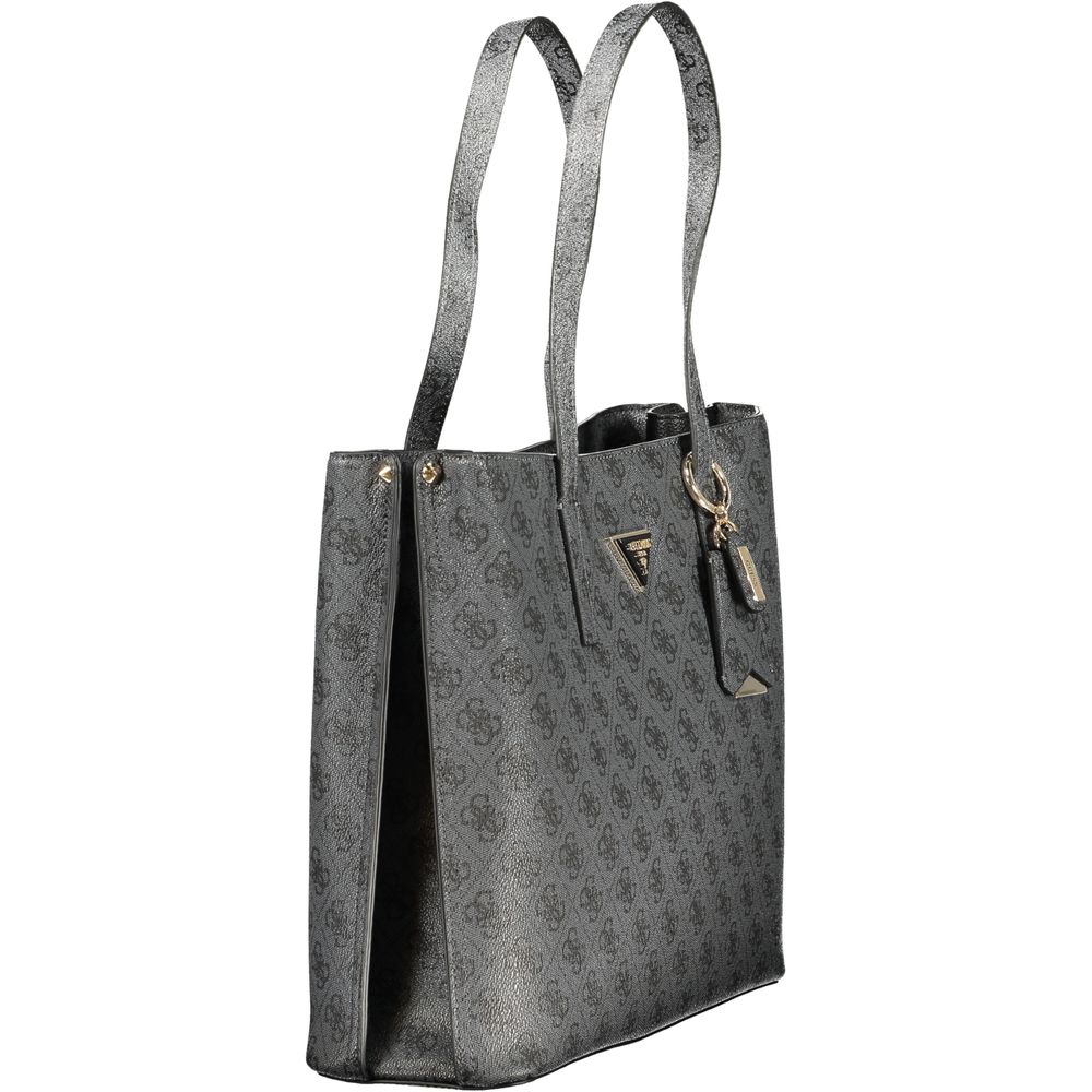 "Nero Poliuretano Women's Handbag"