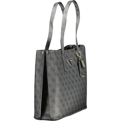 "Nero Poliuretano Women's Handbag"