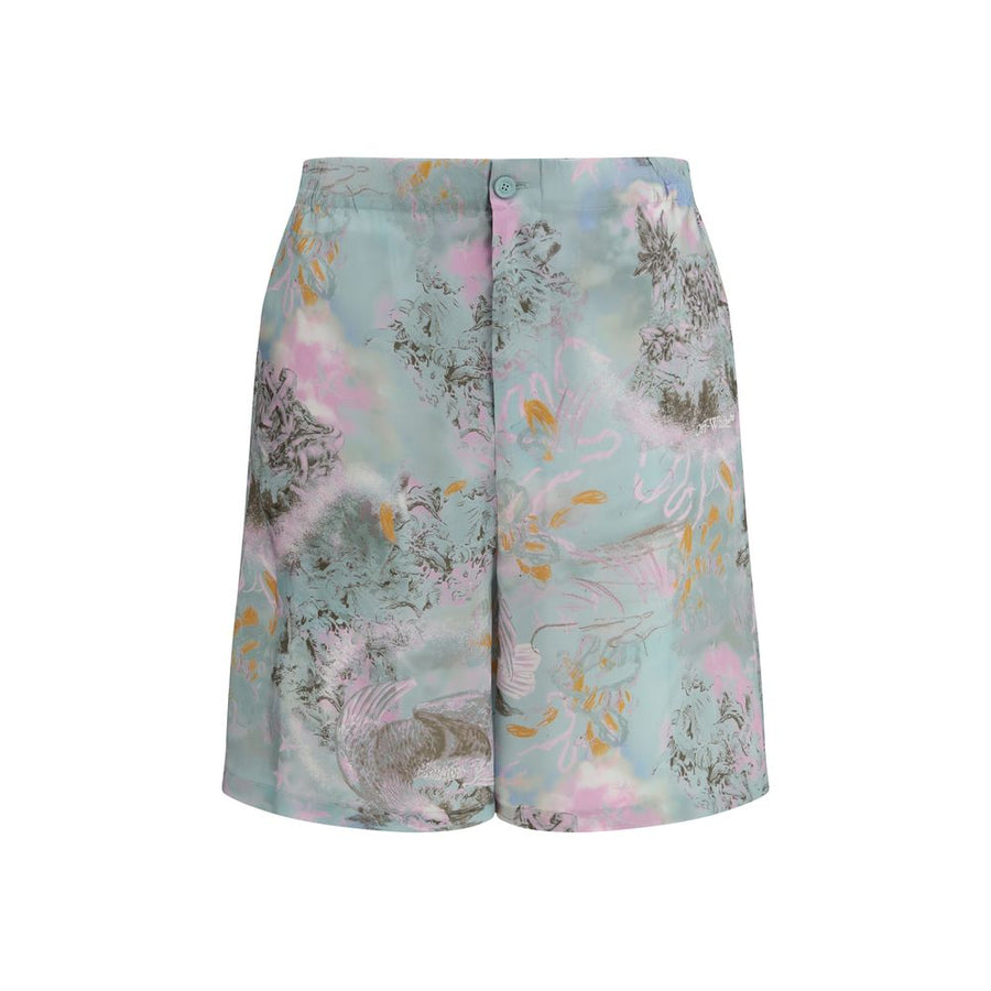 Multicolor Viscose Shorts