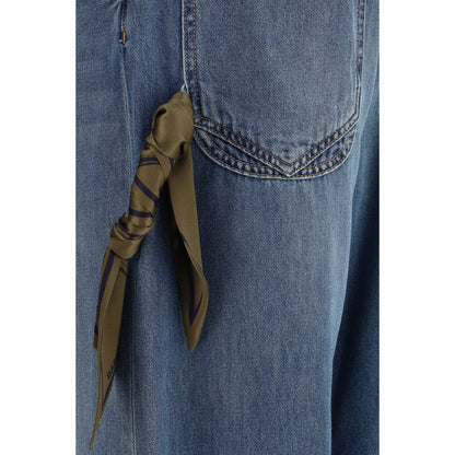 Blue Cotton Relaxed Fit Jeans