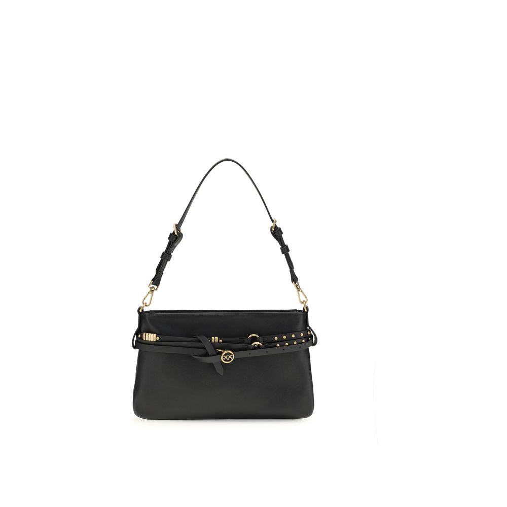 Black Calf Leather Bos Taurus Shoulder Bag