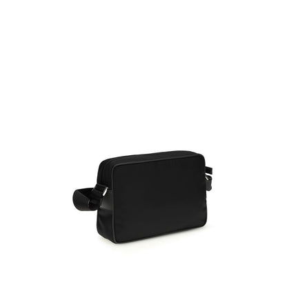 Black Recycled Polyamide Shoulder Bag