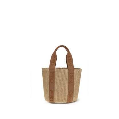 Beige Raffia Handbag
