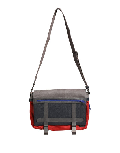 Men Multicolor Nylon Canvas Etna Messenger Borse Bag