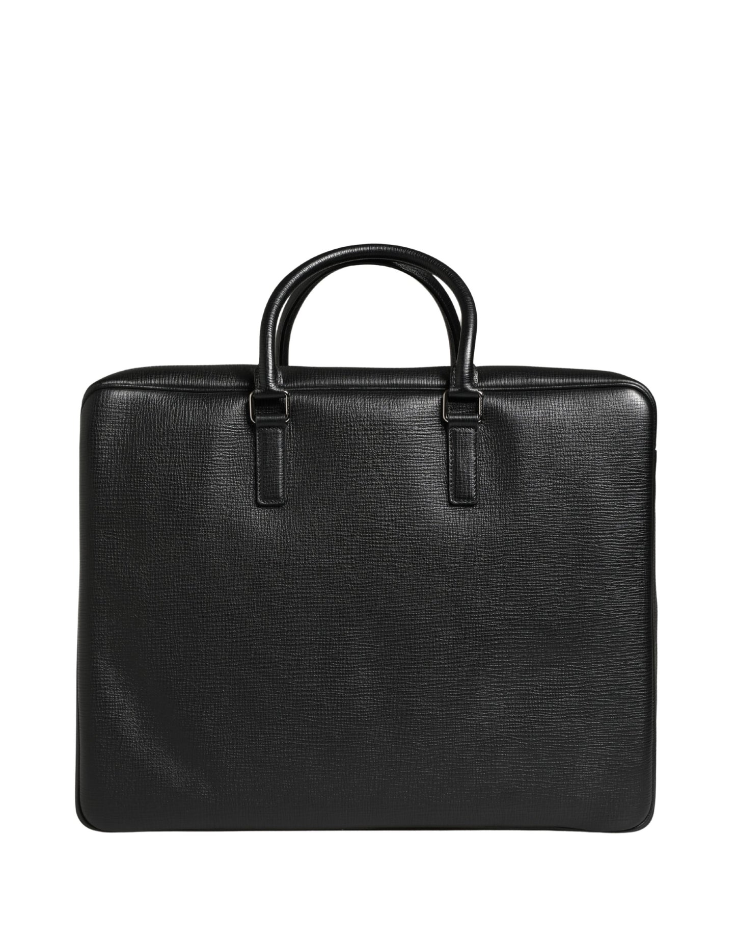 Black Car Man Applique Leather Weekender Borse Bag