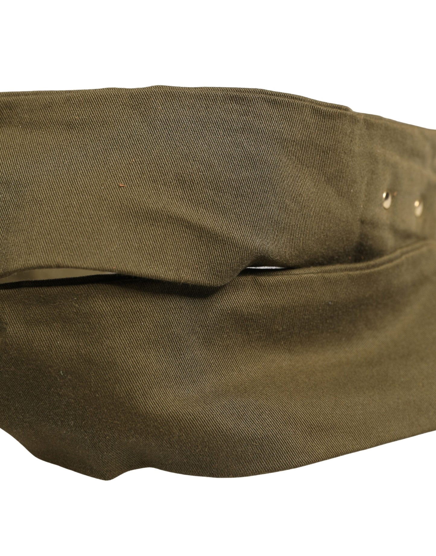 Army Green Cotton Round Buckle Waist Belt