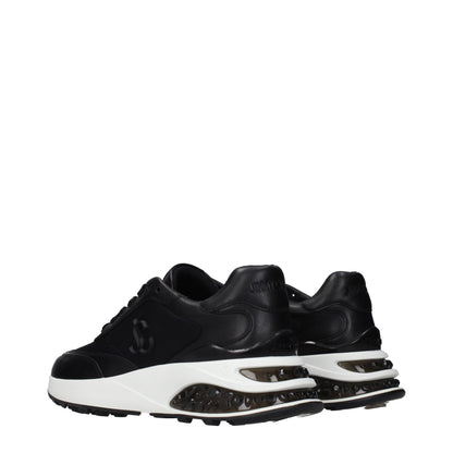Black Fabric Athletic Sneakers
