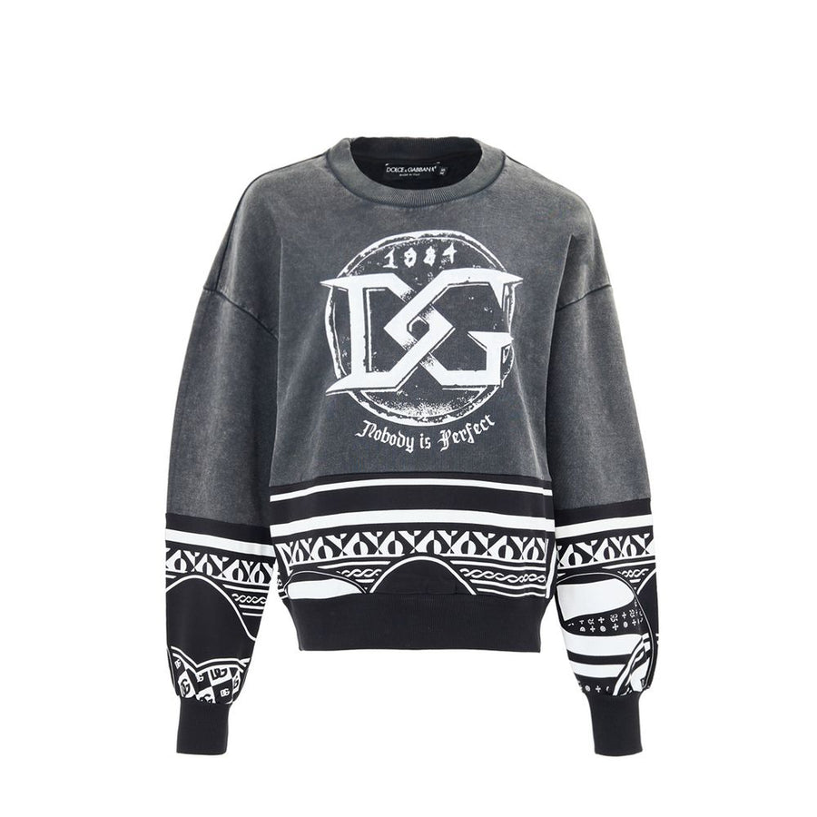 Black Cotton Sweatshirt