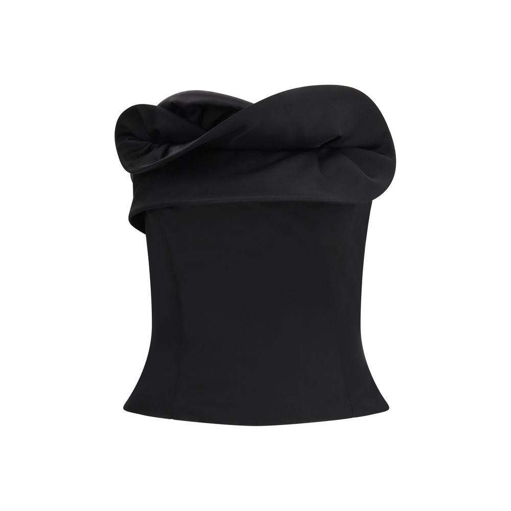 Black Fleece Wool Corset