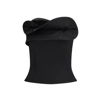 Black Fleece Wool Corset