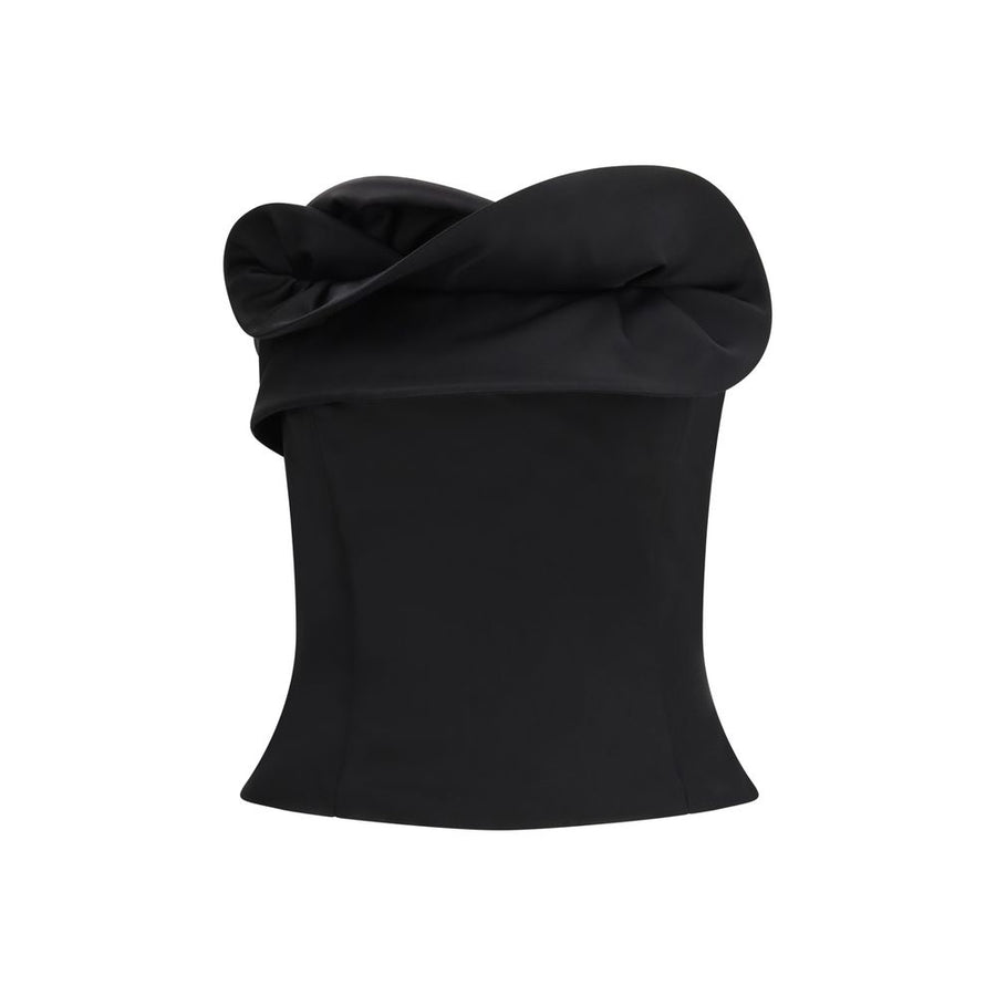 Black Fleece Wool Corset