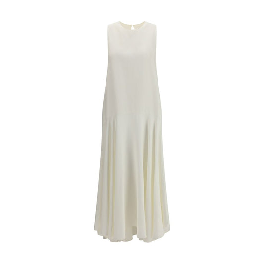 White Linen Casual Dress