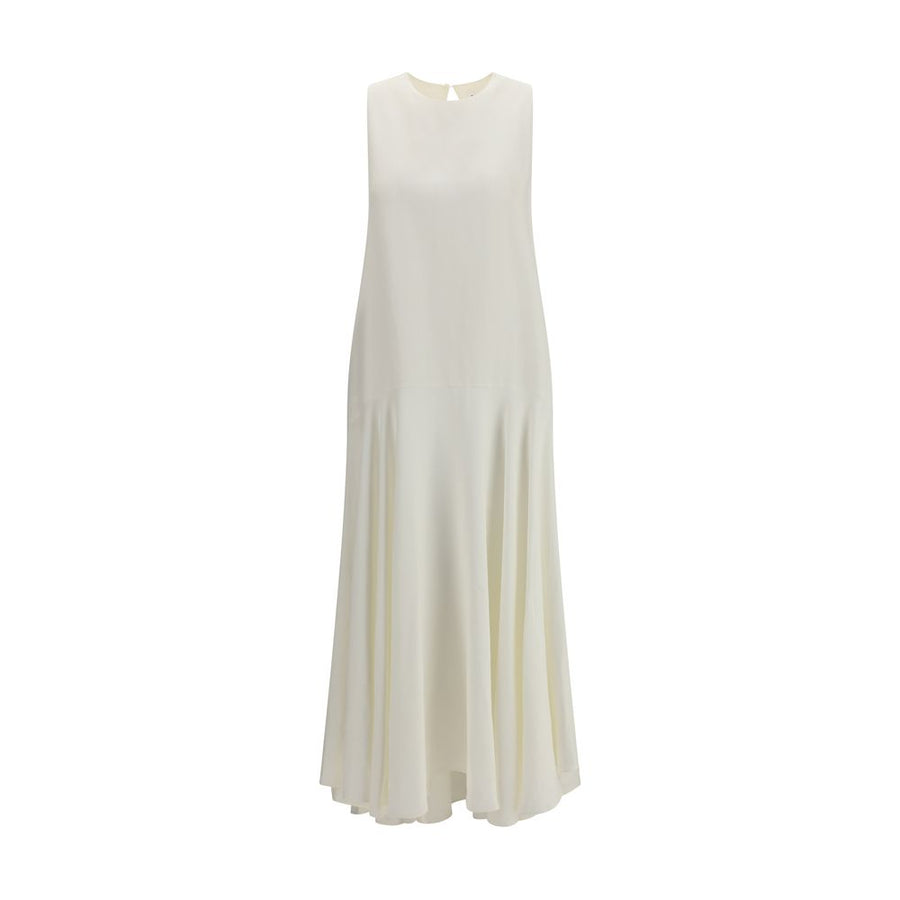 White Linen Casual Dress