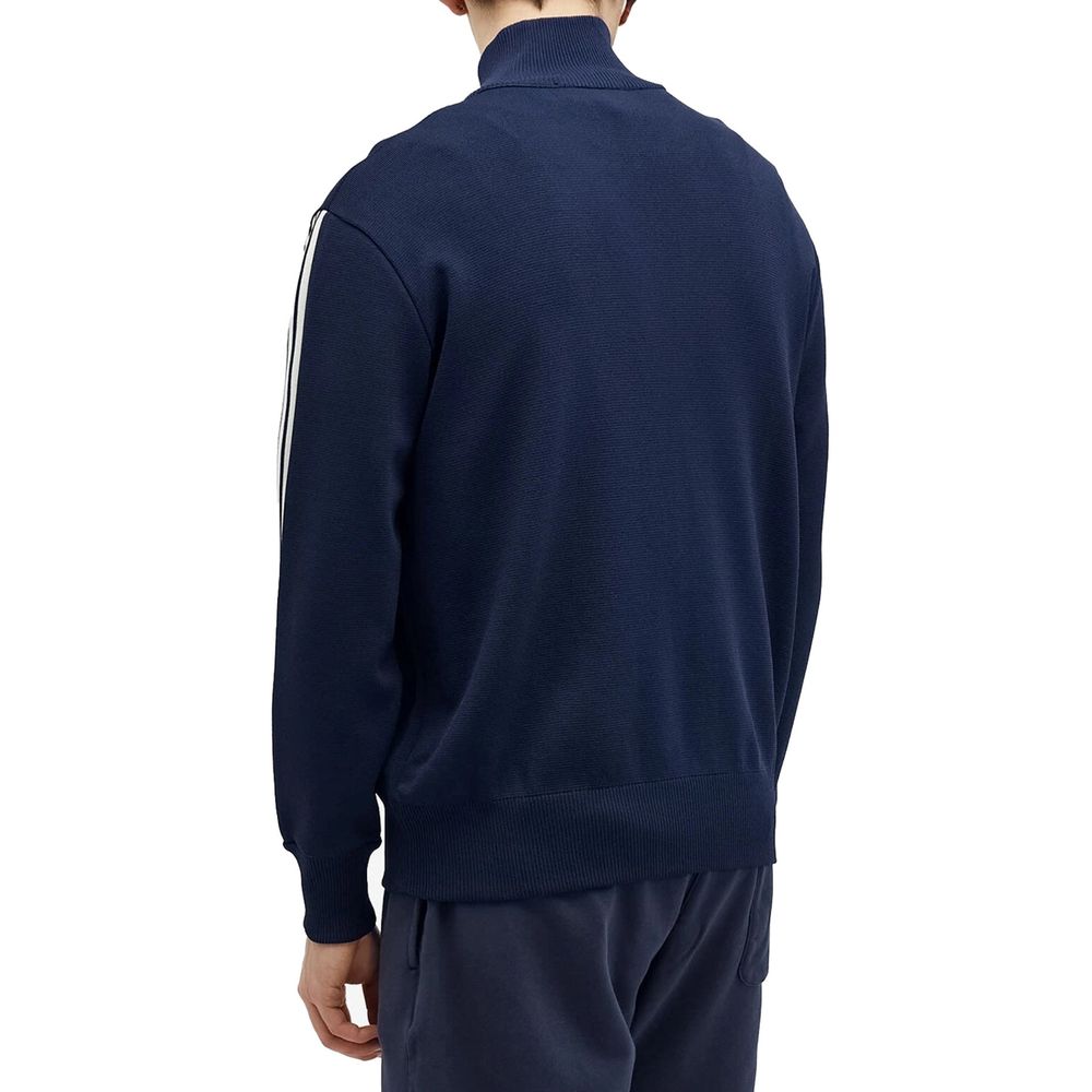 Blue Nylon Cardigan