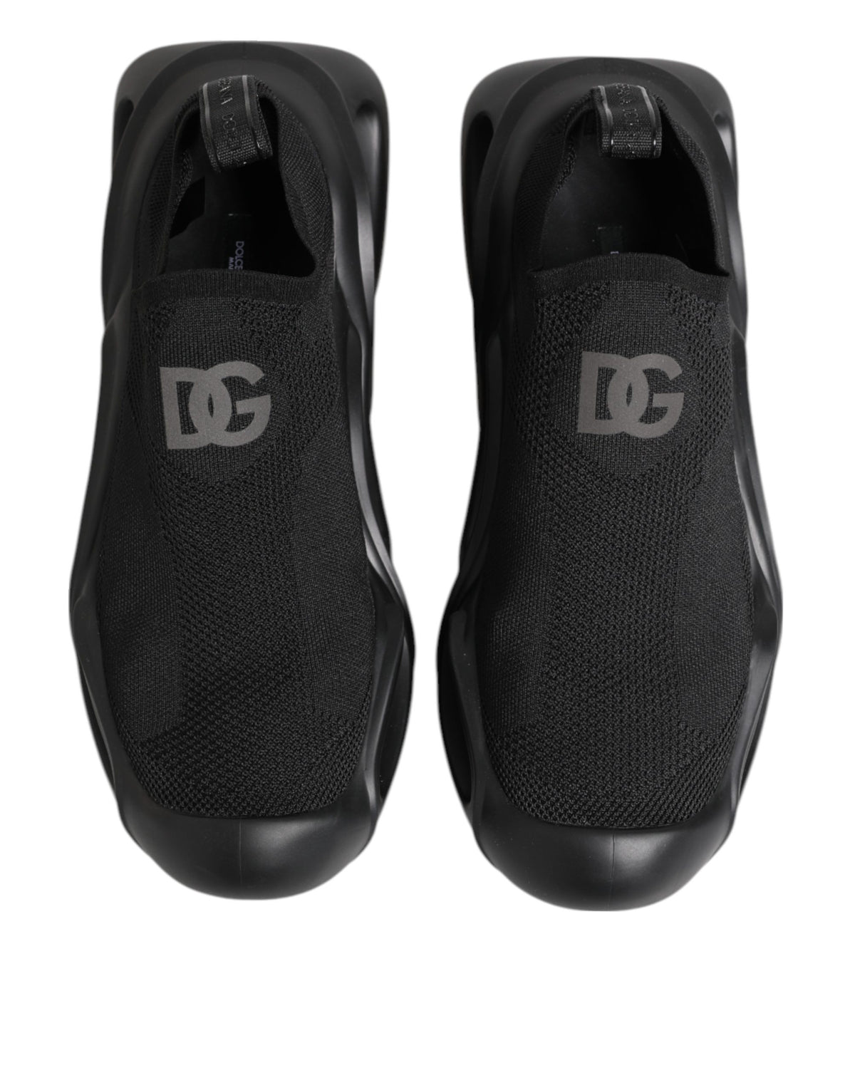 Black Slip On Wave Low Top Sneakers Shoes