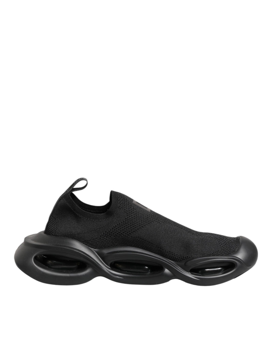 Black Slip On Wave Low Top Sneakers Shoes