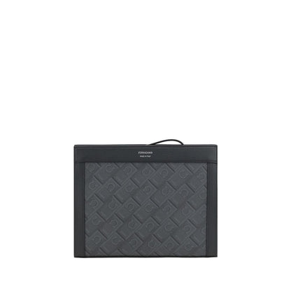Black Polyethylene Clutch Bag
