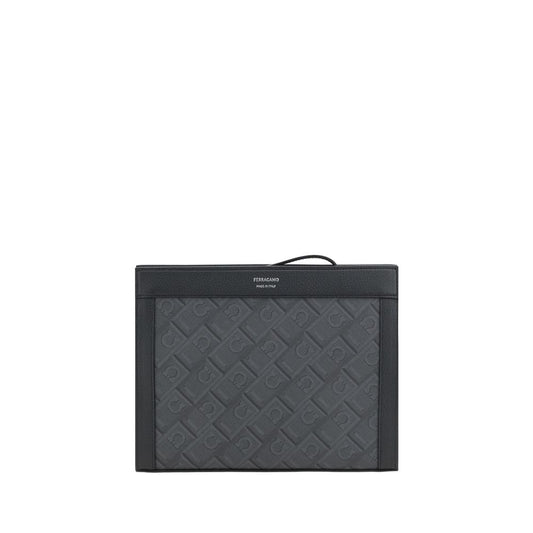 Black Polyethylene Clutch Bag