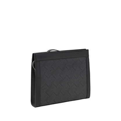 Black Polyethylene Clutch Bag