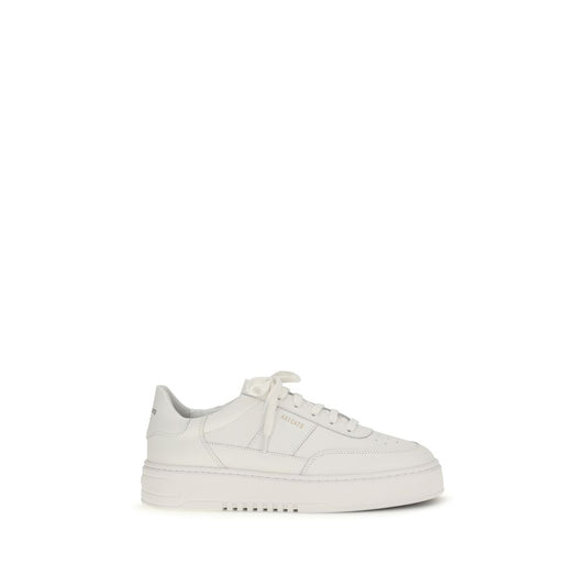 White Calf Leather Bos Taurus Platform Sneakers