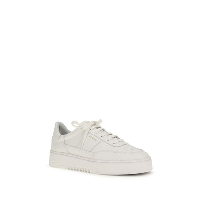 White Calf Leather Bos Taurus Platform Sneakers