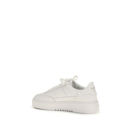White Calf Leather Bos Taurus Platform Sneakers