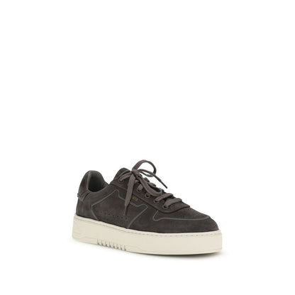 Gray Calf Leather Bos Taurus Low Top Sneakers