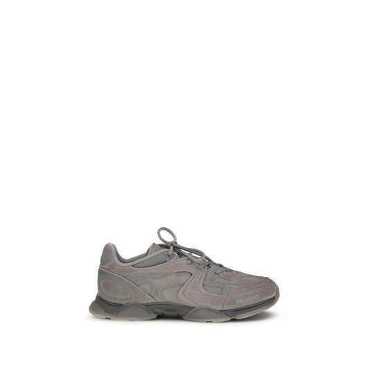 Gray Calf Leather Bos Taurus Chunky Sneakers
