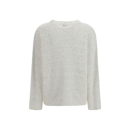 White Silk Sweatshirt