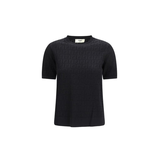Black Viscose T-Shirt