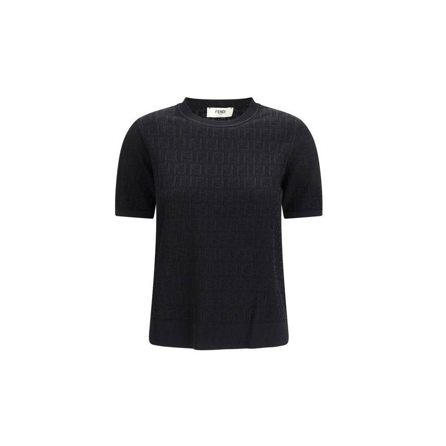Black Viscose T-Shirt