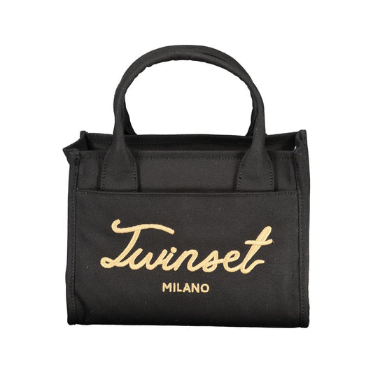 Black Cotton Women Handbag