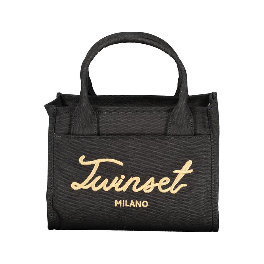 Black Cotton Women Handbag