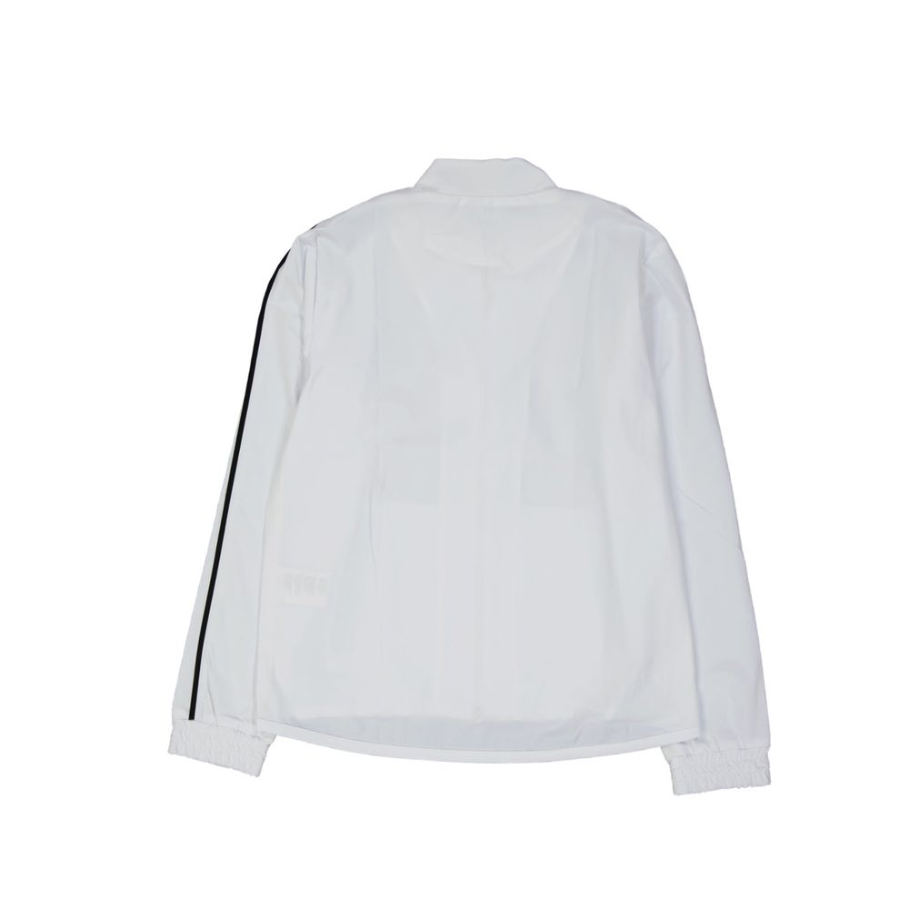 White Elastane Shell Jacket